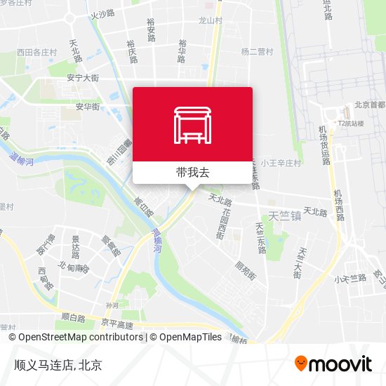 顺义马连店地图