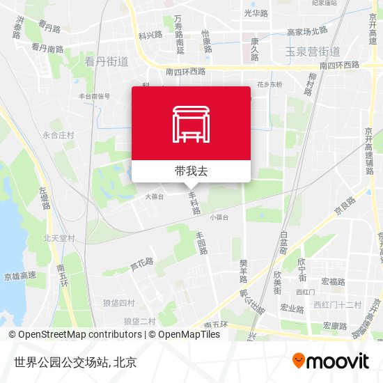 世界公园公交场站地图