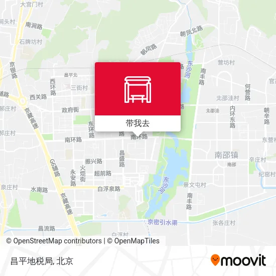 昌平地税局地图