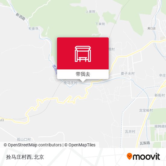 拴马庄村西地图