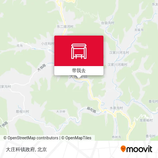 大庄科镇政府地图