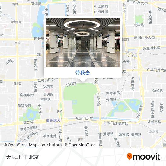 天坛北门地图