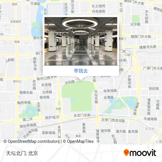 天坛北门地图