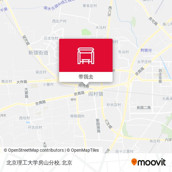 北京理工大学房山分校地图