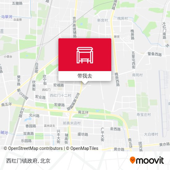 西红门镇政府地图