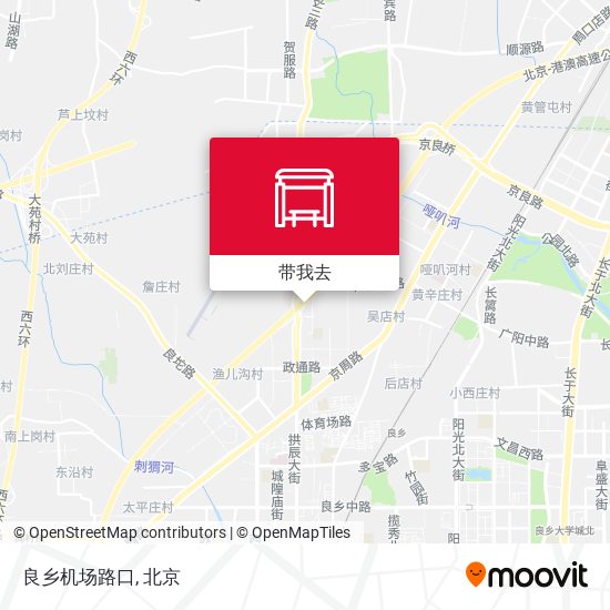 良乡机场路口地图