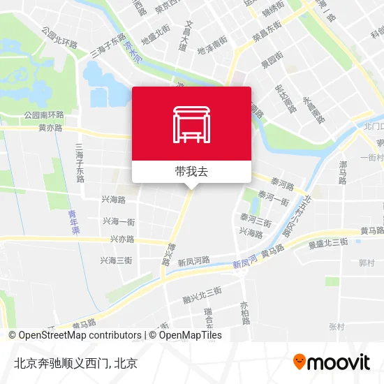 北京奔驰顺义西门地图