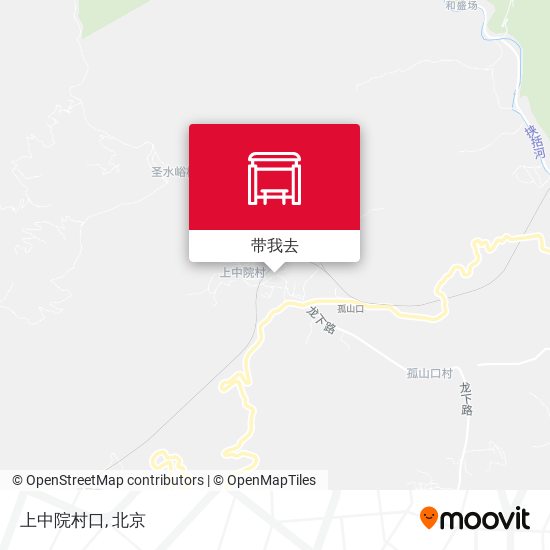 上中院村口地图