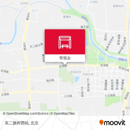 东二旗村西站地图