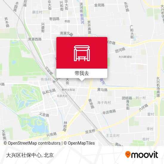 大兴区社保中心地图
