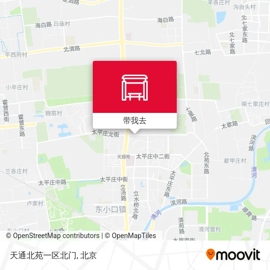 天通北苑一区北门地图