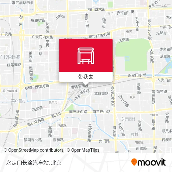 永定门长途汽车站地图