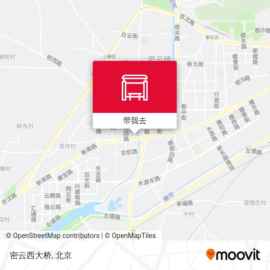 密云西大桥地图