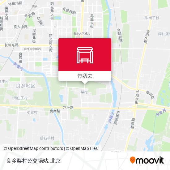 良乡梨村公交场站地图