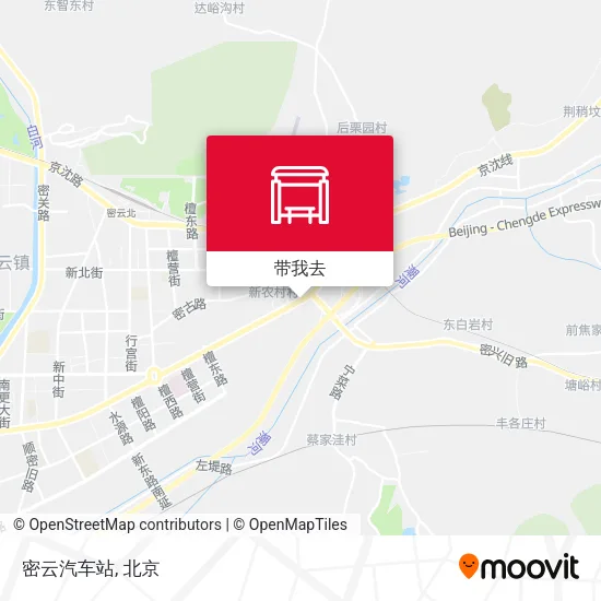 密云汽车站地图