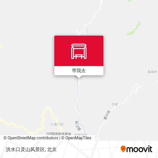 洪水口灵山风景区地图