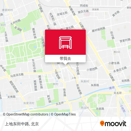 上地东街中路地图
