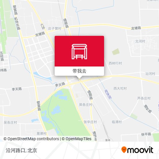 沿河路口地图