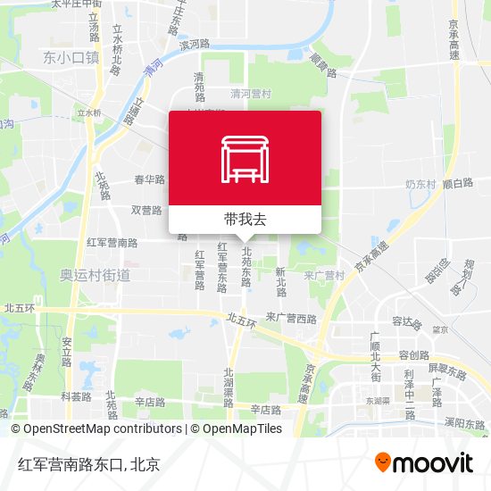 红军营南路东口地图