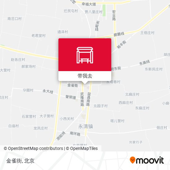 金雀街地图