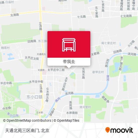 天通北苑三区南门地图