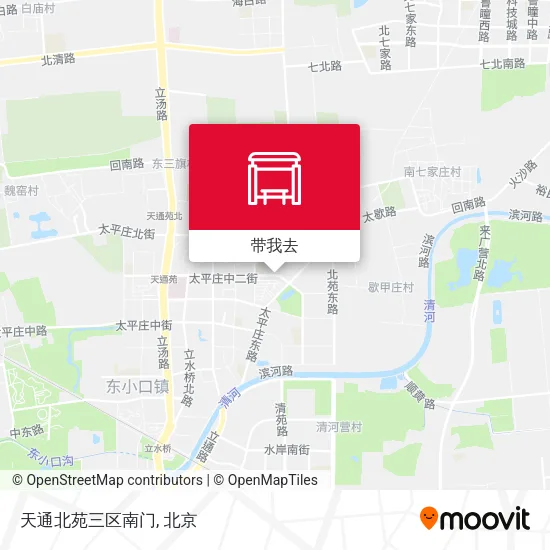 天通北苑三区南门地图