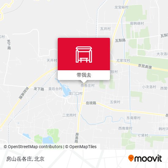 房山岳各庄地图