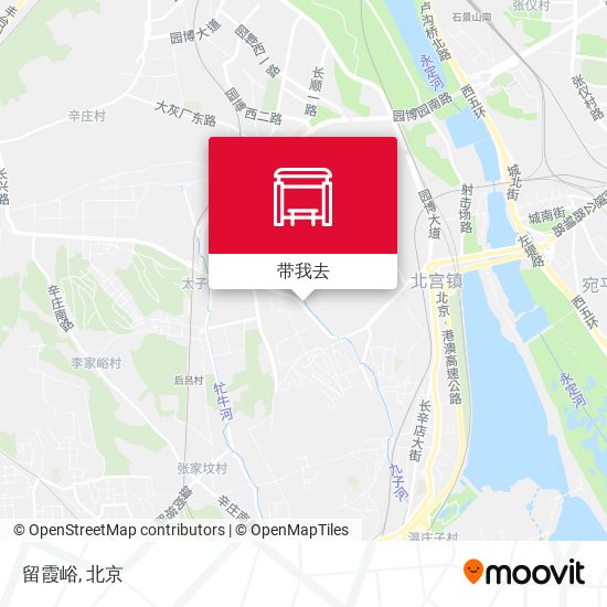 留霞峪地图