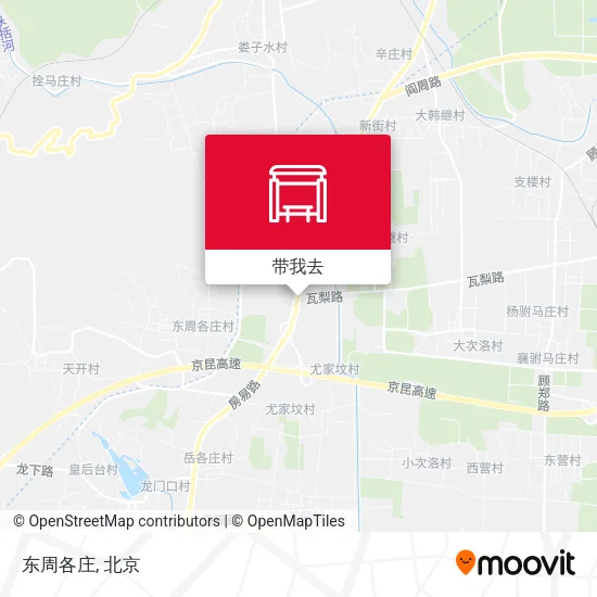 东周各庄地图