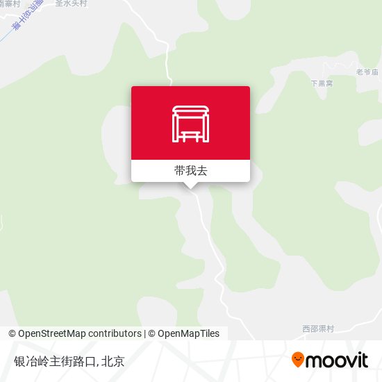 银冶岭主街路口地图