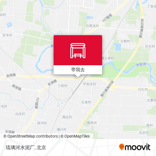 琉璃河水泥厂地图
