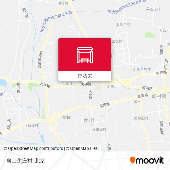 房山焦庄村地图