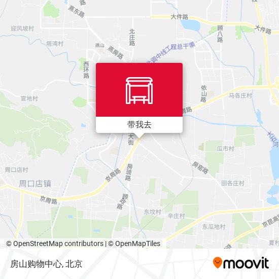房山购物中心地图