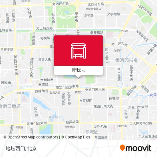地坛西门地图