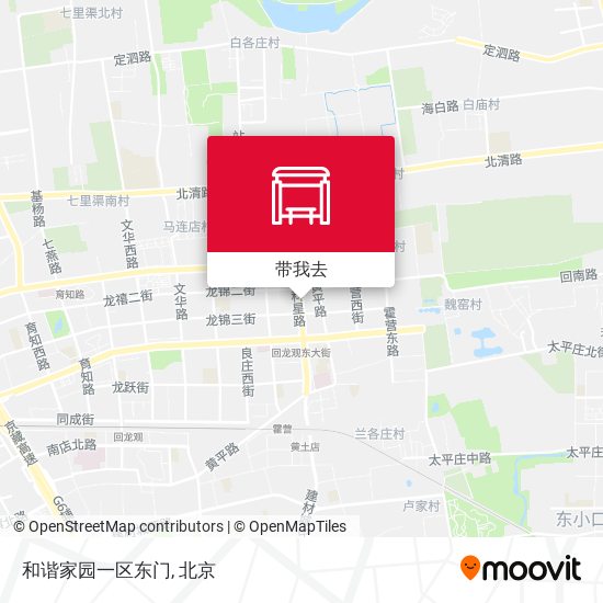 和谐家园一区东门地图