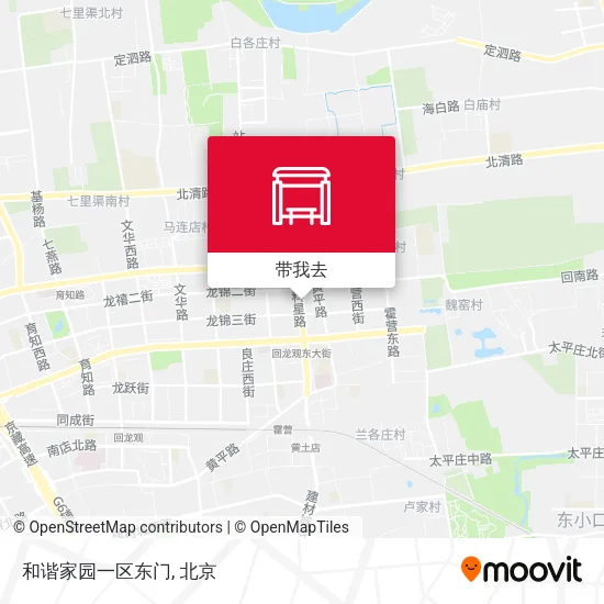 和谐家园一区东门地图