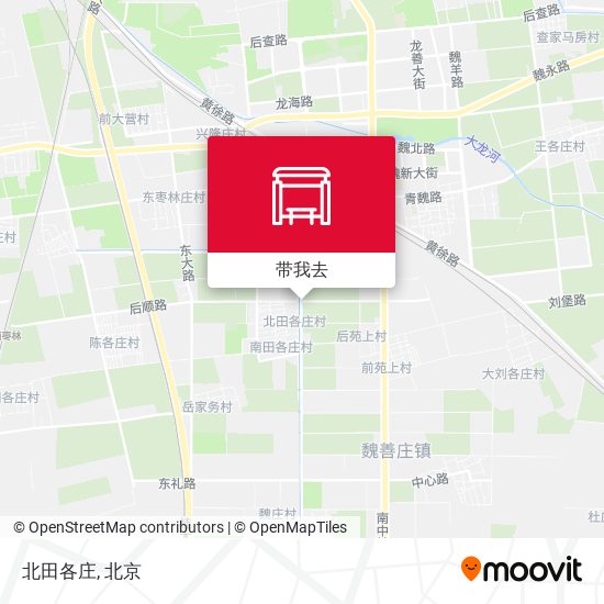 北田各庄地图