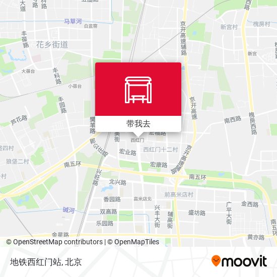 地铁西红门站地图