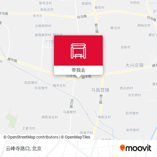 云峰寺路口地图