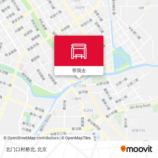 北门口村桥北地图