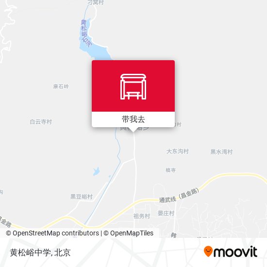 黄松峪中学地图