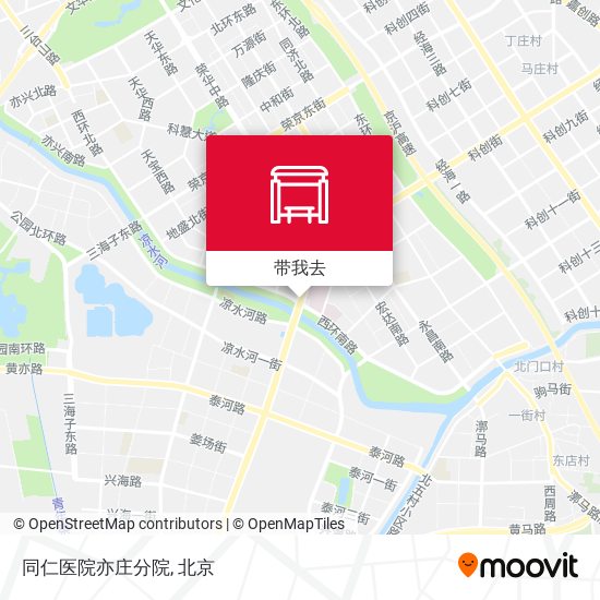 同仁医院亦庄分院地图