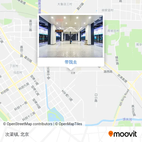 次渠镇地图
