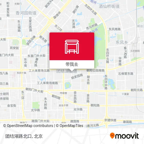 团结湖路北口地图