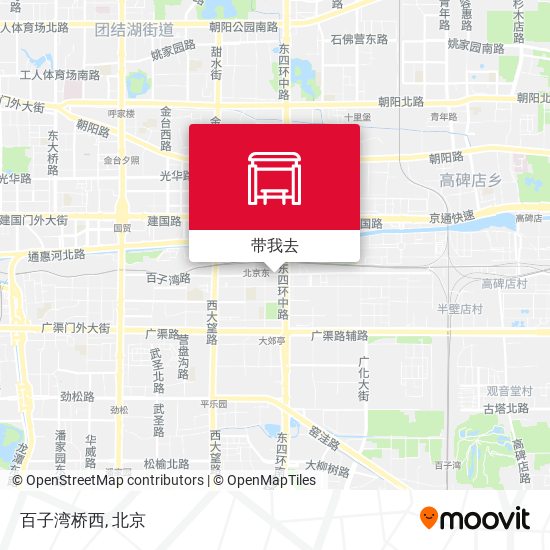 百子湾桥西地图