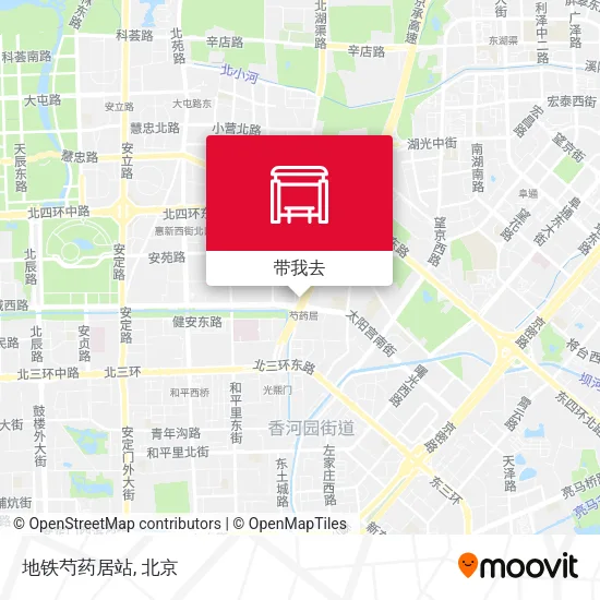 地铁芍药居站地图