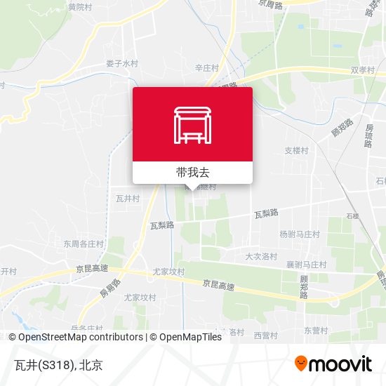 瓦井(S318)地图