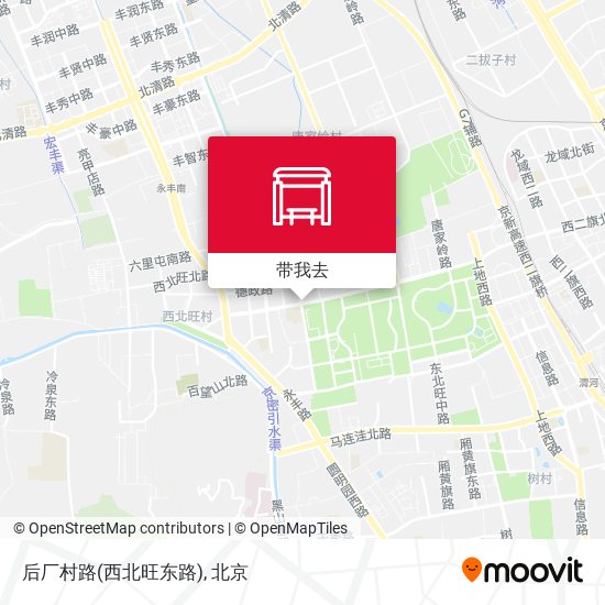 后厂村路(西北旺东路)地图