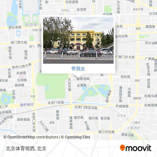 北京体育馆西地图