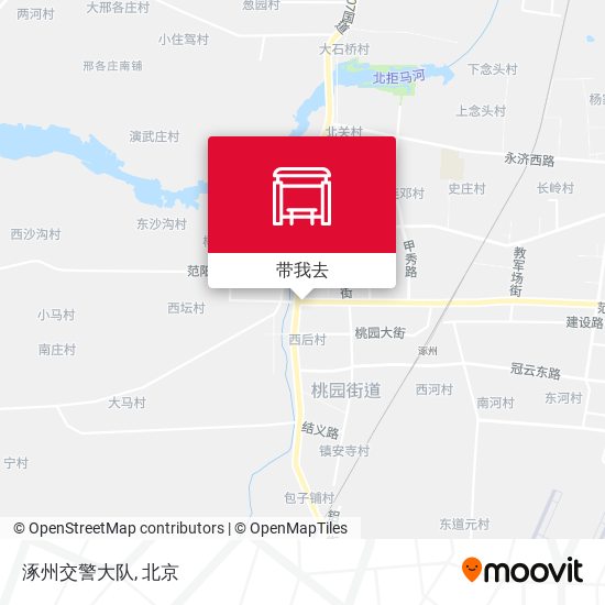 涿州交警大队地图